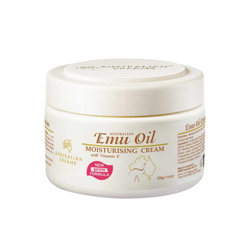 G&M Australian Creams Emu Oil with Vitamin E Softening Cream 250g